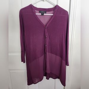 August Silk 3/4 sleeve tunic